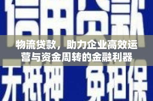 乌伊岭物流贷款，助力企业高效运营与资金周转的金融利器
