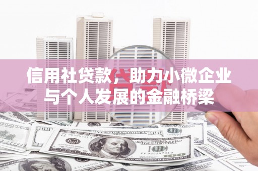 乌伊岭信用社贷款，助力小微企业与个人发展的金融桥梁