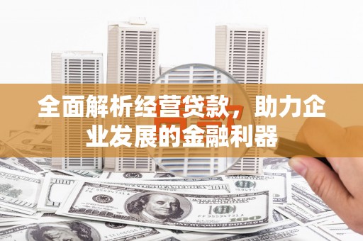 乌伊岭全面解析经营贷款，助力企业发展的金融利器