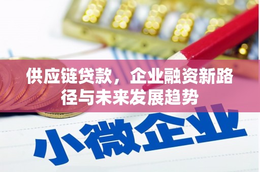 乌伊岭供应链贷款，企业融资新路径与未来发展趋势