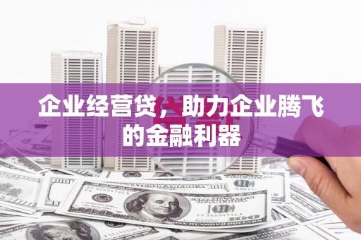 乌伊岭企业经营贷，助力企业腾飞的金融利器