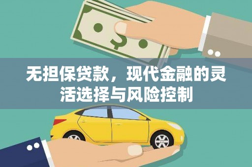 乌伊岭无担保贷款，现代金融的灵活选择与风险控制