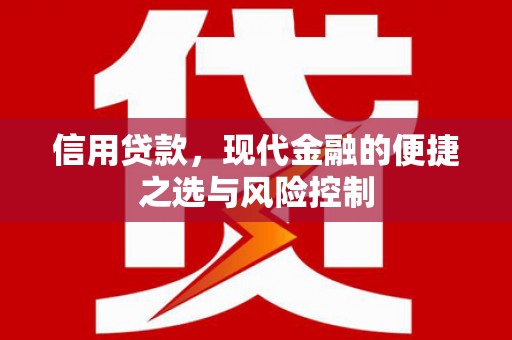 乌伊岭信用贷款，现代金融的便捷之选与风险控制