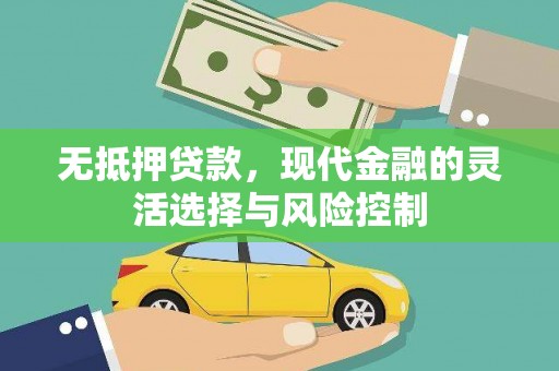 乌伊岭无抵押贷款，现代金融的灵活选择与风险控制
