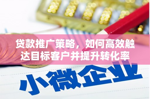 乌伊岭贷款推广策略，如何高效触达目标客户并提升转化率