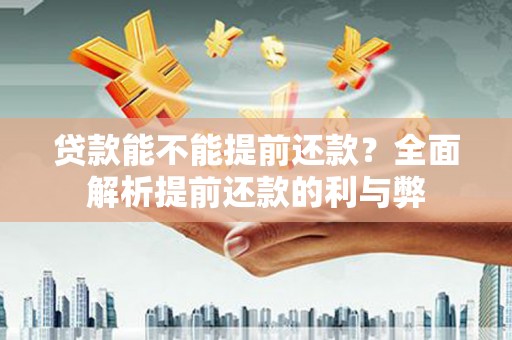 乌伊岭贷款能不能提前还款？全面解析提前还款的利与弊