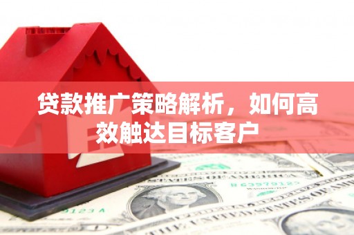 乌伊岭贷款推广策略解析，如何高效触达目标客户