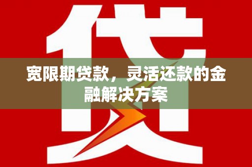 乌伊岭宽限期贷款，灵活还款的金融解决方案
