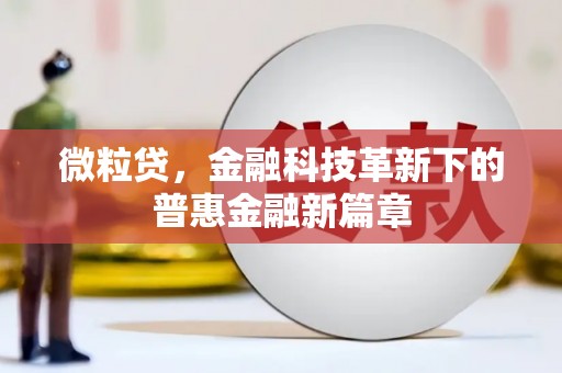乌伊岭微粒贷，金融科技革新下的普惠金融新篇章