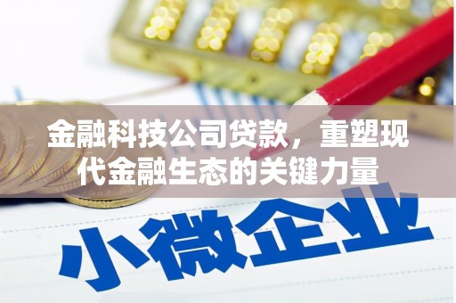 乌伊岭金融科技公司贷款，重塑现代金融生态的关键力量