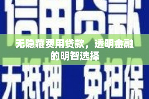 乌伊岭无隐藏费用贷款，透明金融的明智选择