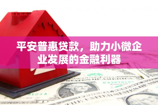 乌伊岭平安普惠贷款，助力小微企业发展的金融利器